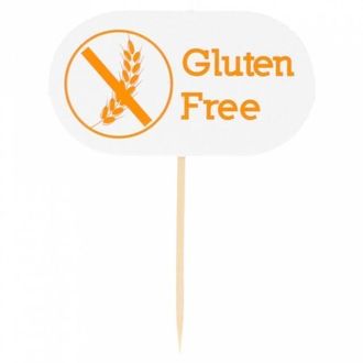 Флажок "GLUTEN FREE" 8 см. 100 шт/уп /1/40/