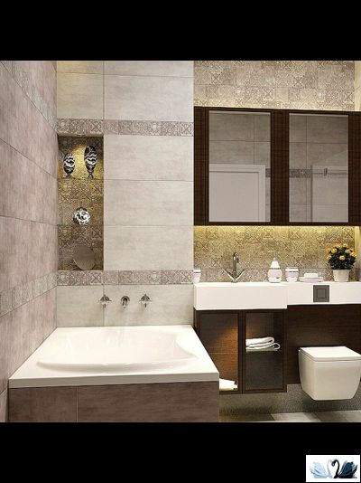 Плитка настенная Belani Амалфи Декор с люстром 30х60 см Береза керамика