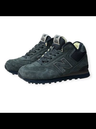 New Balance 574 Grey Moss С Мехом