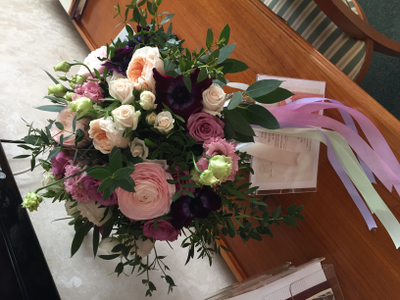 Оформление номера цветами в гостинице № 1491