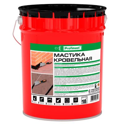 Мастика битумная кровельная PROFIMAST 18 кг/21,5 л