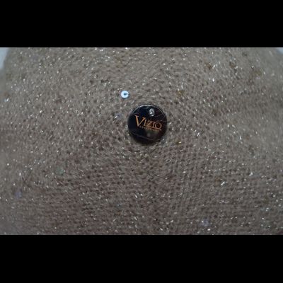 Ореховый женский берет вязаный Vizio Италия 6943