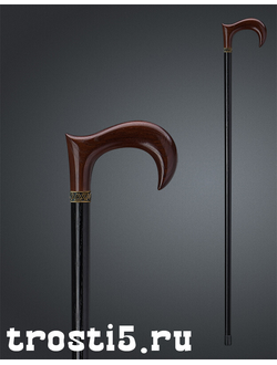 трость с интересной рукоятью из дерева