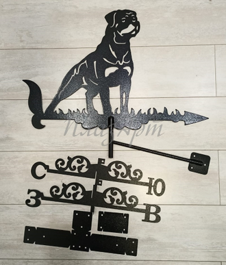 флюгер на крышу ротвейлер