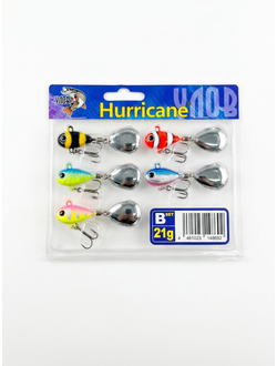 Набор тейл-спиннеров "HURRICANE" 21g #B