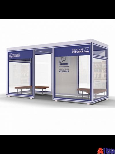 павильон для курения зонированный