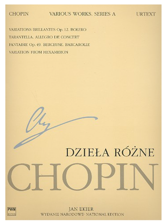 Chopin, Frédéric. National Edition vol.12 A 12 - Various works for piano