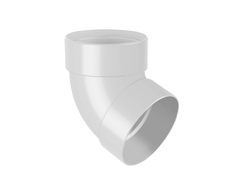 GIZA КОЛЕНО ТРУБЫ ДВУХМУФТОВОЕ 67°, ЦВЕТ БЕЛЫЙ