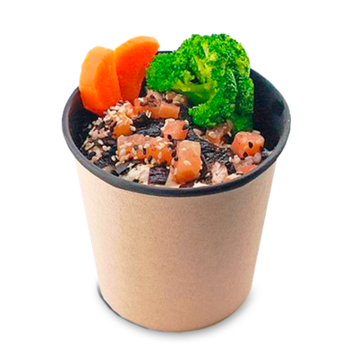 Круглый контейнер (Черный) 500 мл