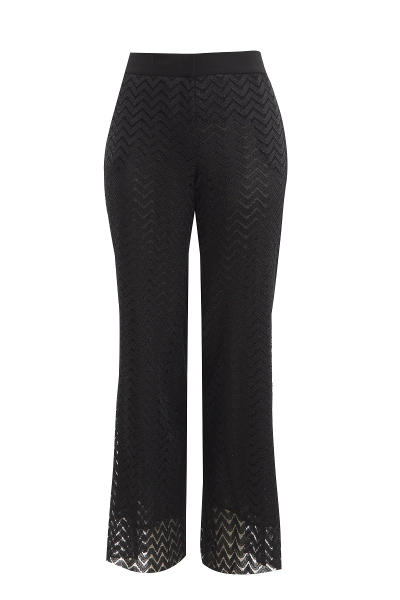 Женские комбинированные нарядные брюки