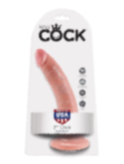 Телесный фаллоимитатор с присоской 7" Cock - 17,8 см. Производитель: Pipedream, США