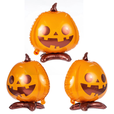 Шар 3D (22''/56 см) Фигура на подставке, Тыква на Хэллоуин