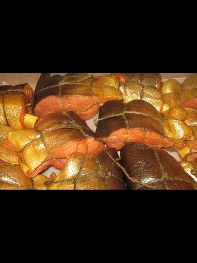 Рулет Кета+Брюшки сёмги горячего копчения