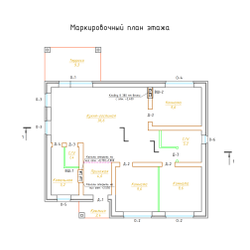 Одноэтажный дом с тремя спальнями 94м² (S64)