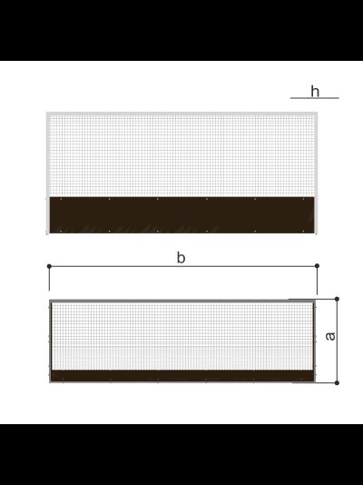 Ворота для хоккея на траве (сетка в комплекте) Romana 203.16.00