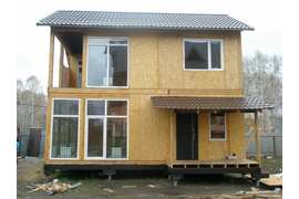 Дом из SIP-панелей по индивидуальному проекту [140м²]. (Саратовская область)