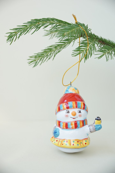 Снеговичка с птичкой - Снежная семейка