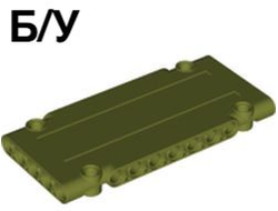 ! Б/У - Technic, Panel Plate 5 x 11 x 1, Olive Green (64782 / 6278082) - Б/У