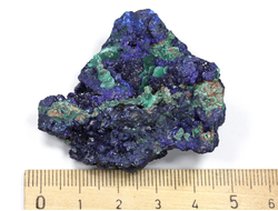 Азурит, Малахит, Азуромалахит, коллекционный образец, Китай (50*43*23 мм, 44 г) №25649