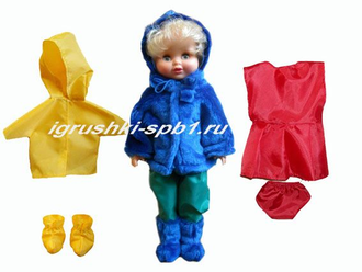 Кукла Времена года дидактическая с одеждой на четыре сезона  с шубкой