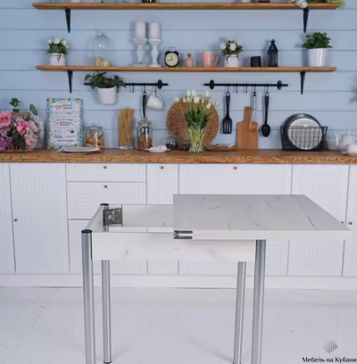 Стол Виста Лайт раскладной Крафт белый