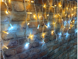 Бахрома 2м уличная мерцающая IP 65 80л белый провод тепло-белая