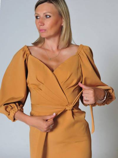 Платье: 678-0523 Горчица