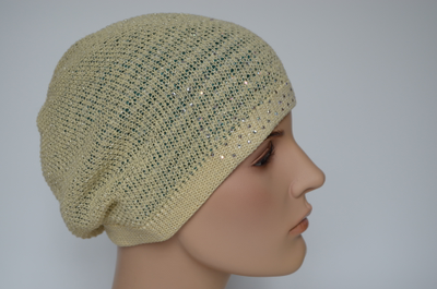 Желтый итальянский берет для женщин Вицио