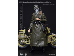 Мотоциклист - коллекционная фигурка 1/6 WWII German Grossdeutschland Division Motorcycle Driver Set (TC-6810) - Toys city