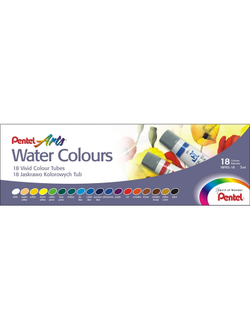 Краски акварель 18цв Pentel Water Colours WFRS-18