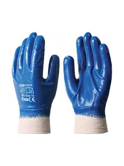 Перчатки НИТРИЛ РП полный облив, резинка