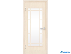 Дверь межкомнатная остеклённая ПВХ ДО-09 с багетом купить в Челябинске | КВИРТЕК