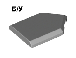 ! Б/У - Tile, Modified 2 x 3 Pentagonal, Light Bluish Gray (22385 / 6138695 / 6245254) - Б/У