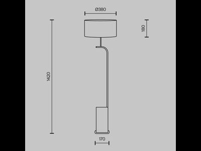 Напольный светильник (торшер) Glamping, MOD437FL-03B