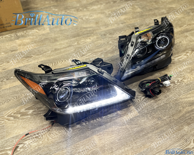 Фары Lexus LX 570 12-15 LED Anniversary черные