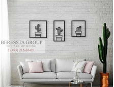 Металлический декор на стену - КАКТУСЫ-