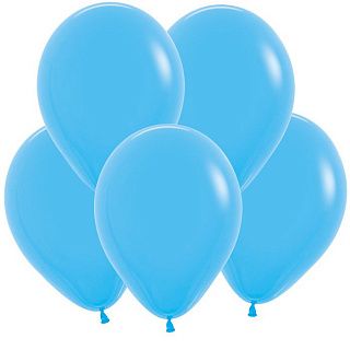 Воздушный шар с гелием "Голубой пастель" 30 см