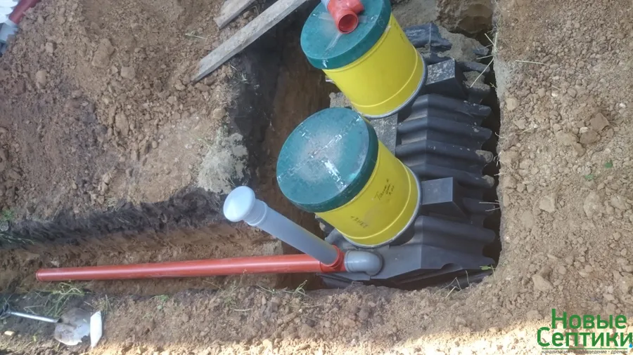 Установка септика Танк-2 (д.Паренкино, 2015)