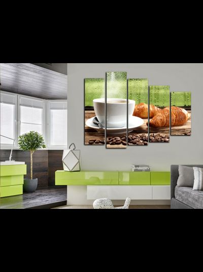 Модульная картина "Горячий сладкий кофе"