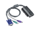 Переключатель Kinan KVM 32-портовый высокой плотности по кабелю Cat 5, USB с каскадированием до 1024 серверов с разъемами PS/2, USB, VGA; OSD меню, DDC2B, 2048x1536 до 20 м, 1600x1200 до 50 м, 1280x1024 до 100 м, 1024x768 до 150 м (KC2132)