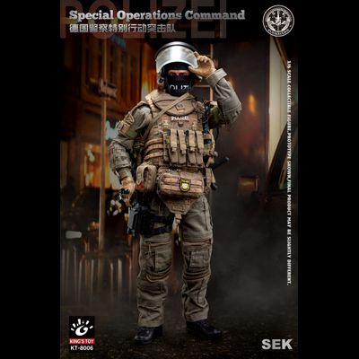 Боец немецкого полицейского спецназа - КОЛЛЕКЦИОННАЯ ФИГУРКА 1/6 SEK Special Operations Command (KT-8006) - KING'S TOY