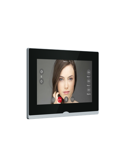 Novicam IMPULSE 7 IP WIFI BLACK - IP видеодомофон с сенсорным дисплеем 7", c переадресацией на смартфон с DVR (Smart Life/Tuya Smart)