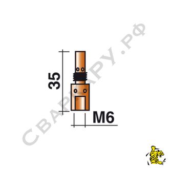 Диффузор газовый для горелок MIG/MAG Trafimet ME0016 M6