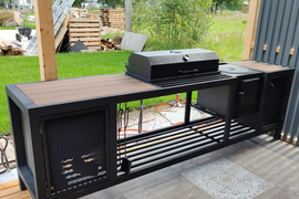 Мангал Лофт без крыши 2800х600мм.