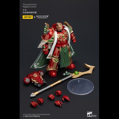 Магистус Амон, капитан Тысячи Сынов (Warhammer Horus Heresy) - КОЛЛЕКЦИОННАЯ ФИГУРКА 1/18 Thousand Sons Magistus Amon (JT5826) - JOYTOY
