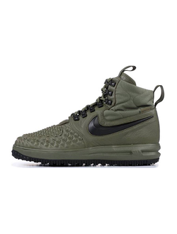 Nike Lunar Force 1 Duckboot Medium Olive с мехом