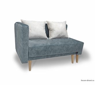 Кушетка Лилия-2, Серая/слоновая кость, правая (модификация 1)