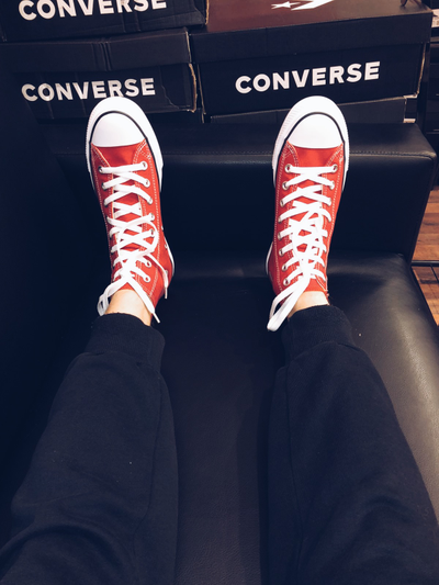 Кеды Converse All Star высокие красные мужские