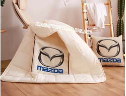 Подушка - одеяло с логотипом MAZDA