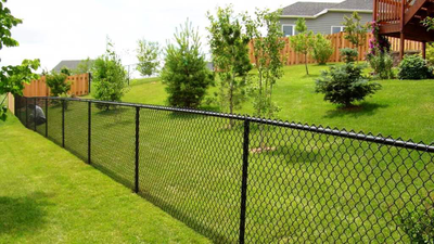 Сетка рабица ПВХ 50х50, рулон 10м (d= 2,5 мм, h=1,5 м) Коричневый